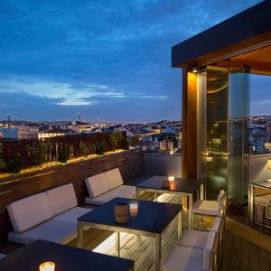 Silk bar is Lisbon's most exclusive and chic club with a 360 degree panoramic view.