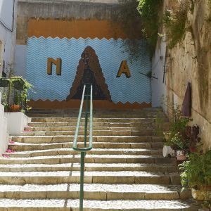 Calma, street artist in Lisbon, Mouraria district