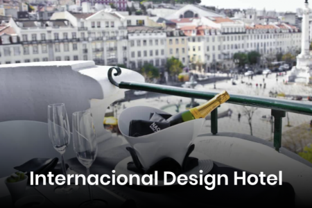 Internacional design hotel is a nice and very comfortable 4-star hotel in Lisbon located in the baixa district, in the rossio square.