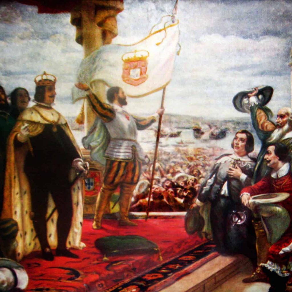 João IV é proclamado rei na esplanada do Palácio, a atual praça do Comércio.