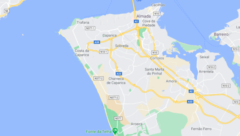 Beaches of Costa da Caparica