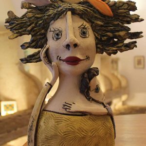 Objects, traditional souvenirs and creations of Portuguese craftsmen in a shop in Alfama near Lisbon Cathedral