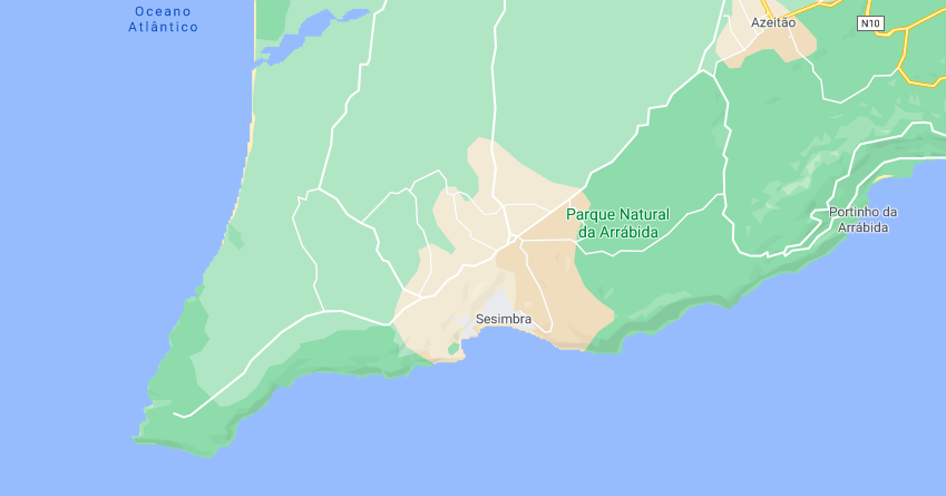 Cartes plages sesimbra