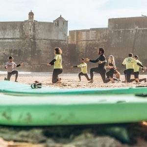 Surfing lessons in Lisbon on Carcavelos beach