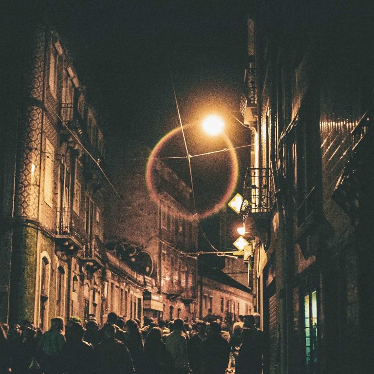Partying in the Bairro Alto district