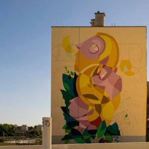 God Mess, street artist in the Marvila district of Lisbon