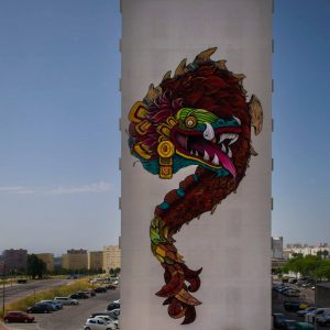 Klit, street artist in the Marvila district of Lisbon