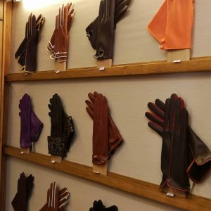 Historic Ulisses shop in Lisbon's Chiado district, offering elegant leather gloves made in Portugal