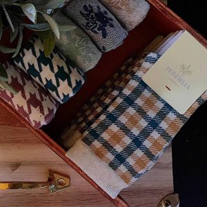 Shop in Rua Augusta in Lisbon Baixa of the biggest Portuguese socks manufacturer. Original Portuguese souvenir gift to bring back home