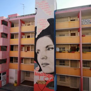 Street art in Alcantara in Lisbon by Smile