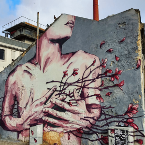 Street Art in Lisbon on Cais do Sodre by Tamara Alves