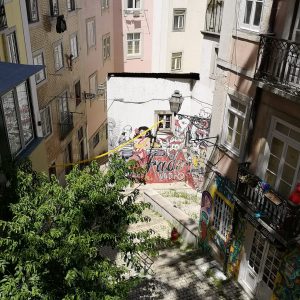 Collective of street artists in Lisbon in the Mouraria district