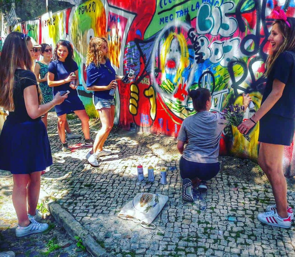 Lisbon private tour with street art during a festive Hen and stag party