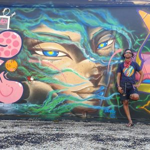 Utopia, street art artist in Lisbon