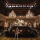 Elegante átrio de hotel de luxo, um espaço sofisticado para seminários e conferências em Lisboa