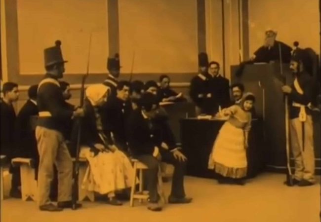 Captura de ecrã do filme sobre Diogo Alves em 1911.